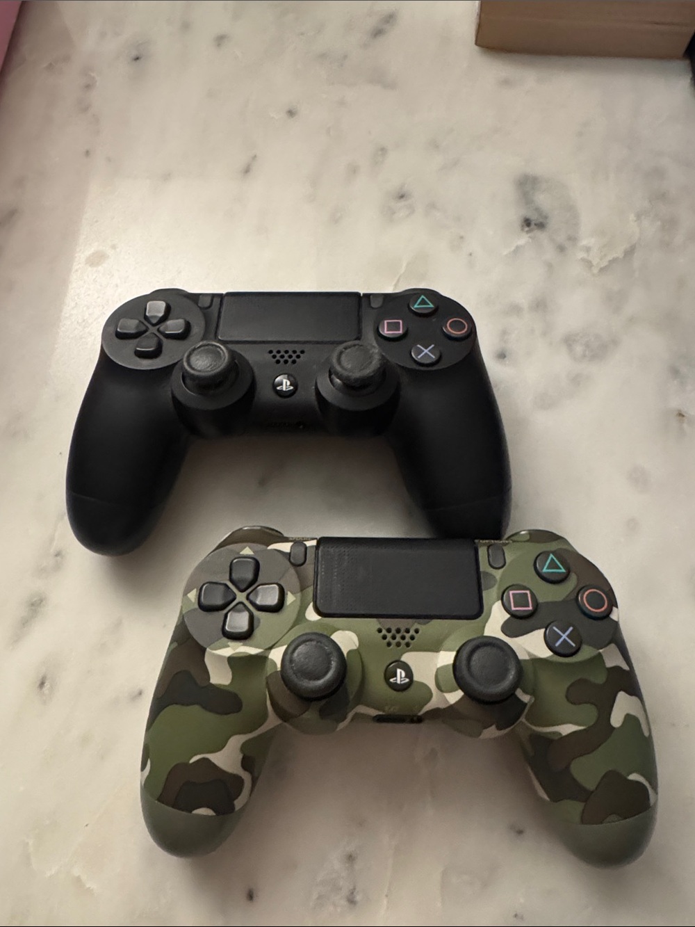 Sony DualShock 4 Controllers - Black & Green Camo